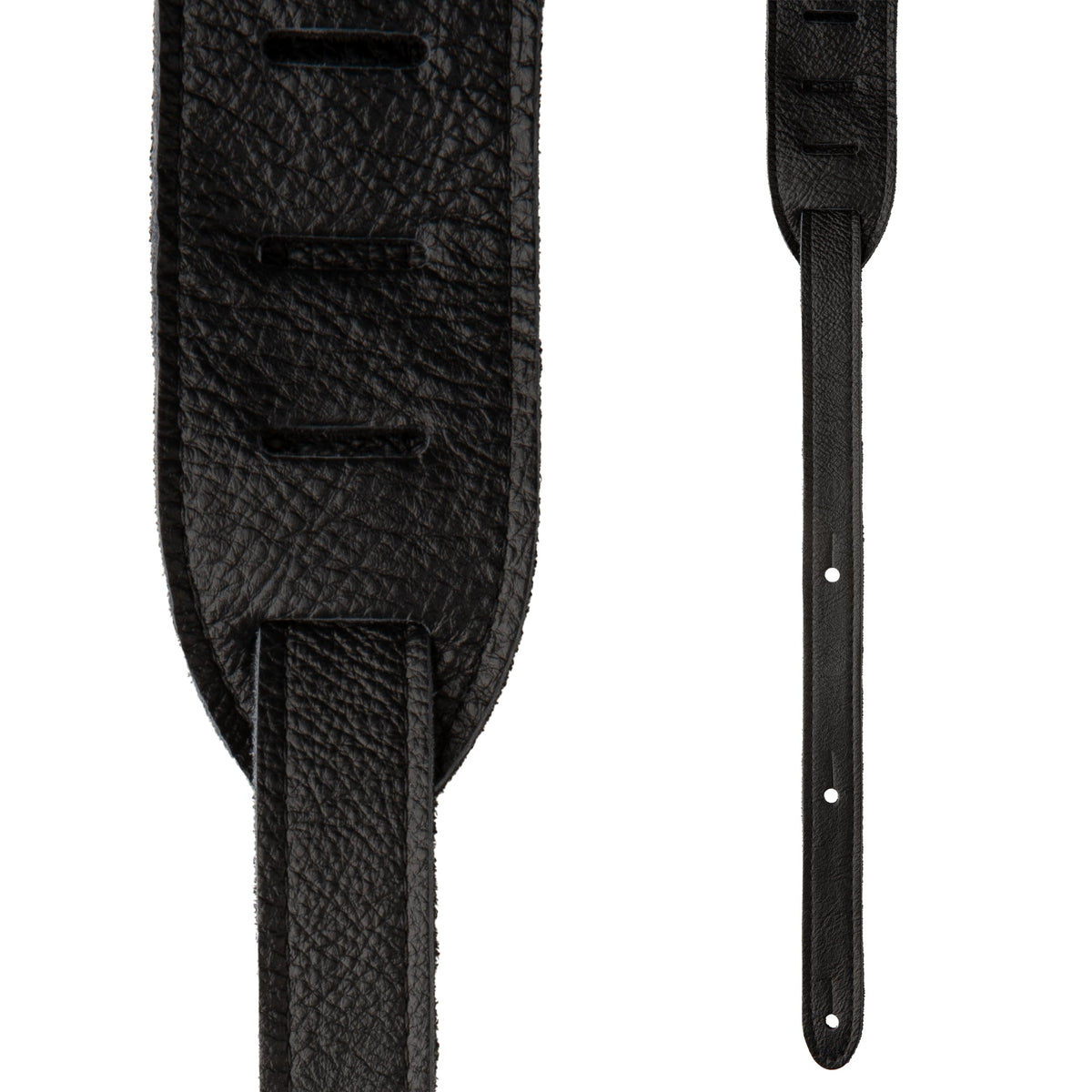 2” PRS Leather Strap, Embossed Birds, Black