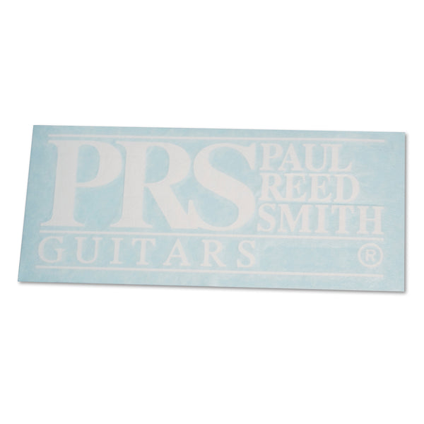 PRS Block Logo Window Decal, White
