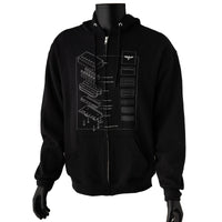 PRS Exploded Pickup Hoodie, Full Zip