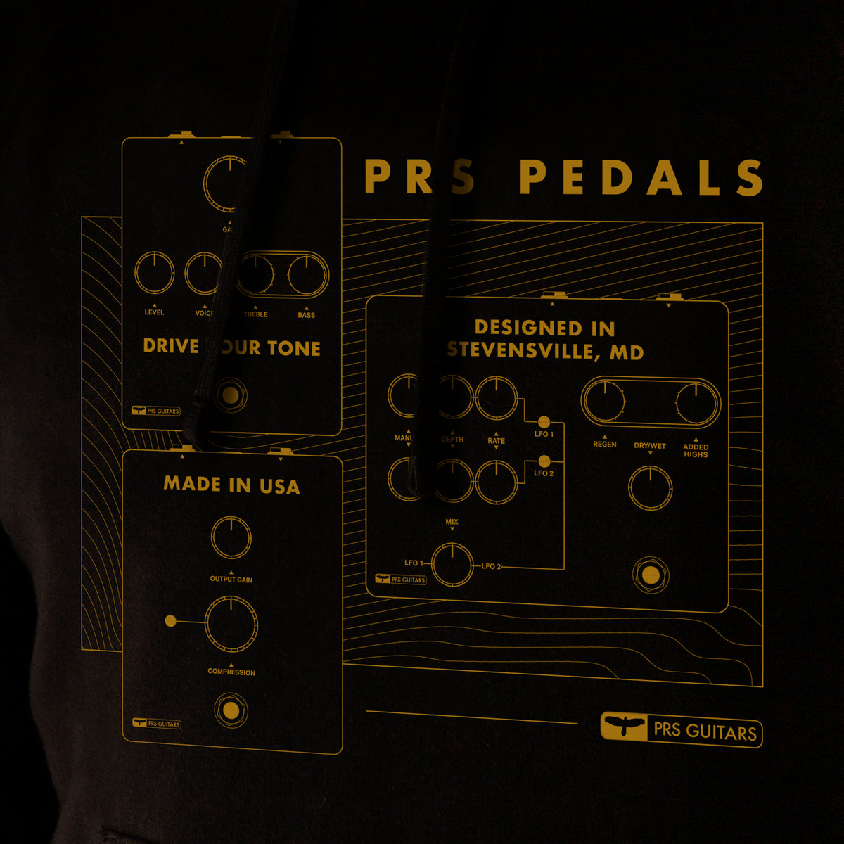 standing pedals hoodie PRS Pedal Hoodie, Pullover – PRS Guitars West Street East Accessory Store