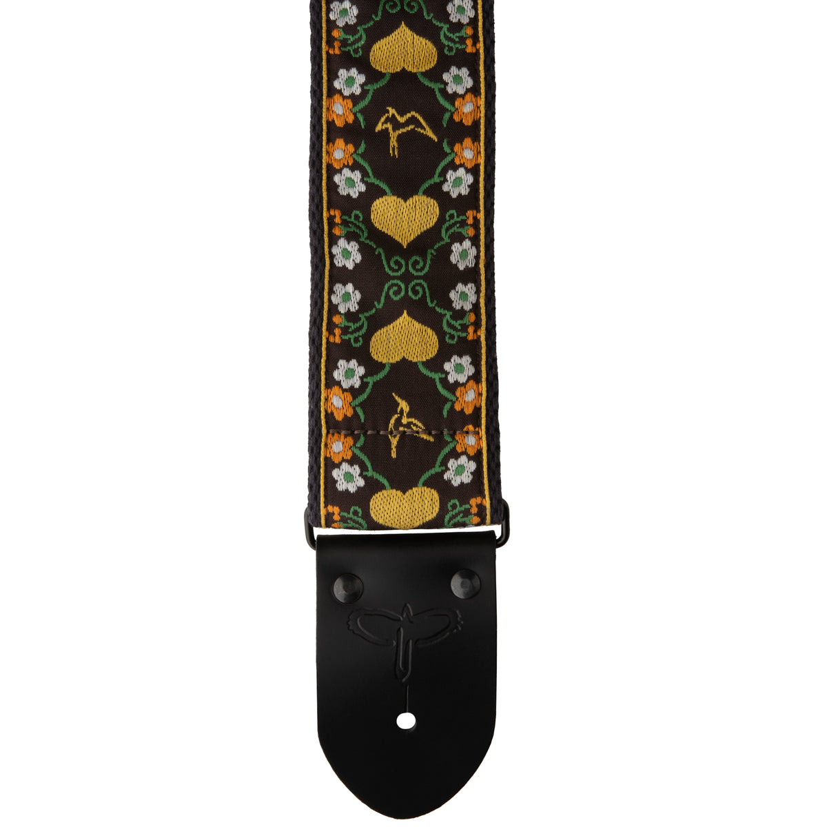 PRS 2.5” Retro Guitar Strap, Floral, Yellow