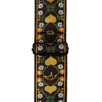 PRS 2.5” Retro Guitar Strap, Floral, Yellow