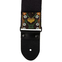 PRS 2.5” Retro Guitar Strap, Floral, Yellow