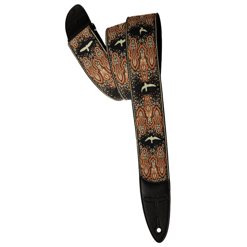 PRS 2.4 Padded Guitar Strap w/RAS, Custom Leather (Faux) Birds