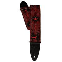 PRS 2" Guitar Strap, Custom Jacquard Birds Fleur