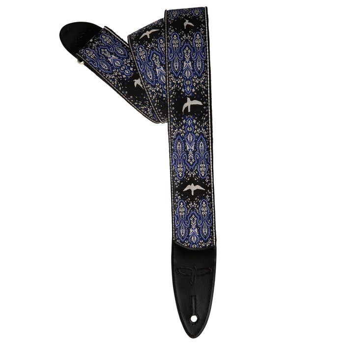 PRS 2" Guitar Strap, Custom Jacquard Birds Fleur