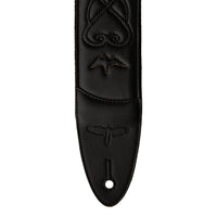 PRS 2.4" Padded Guitar Strap w/RAS, Custom Leather (Faux) Birds