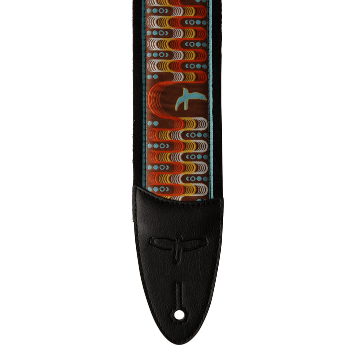 PRS 2.4" Padded Guitar Strap w/FLASH, Custom Jacquard Birds Wavelength