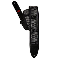 PRS 2.4" Padded Guitar Strap w/FLASH, Custom Jacquard Birds Wavelength