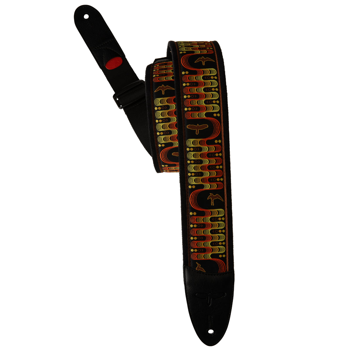 PRS 2.4" Padded Guitar Strap w/FLASH, Custom Jacquard Birds Wavelength