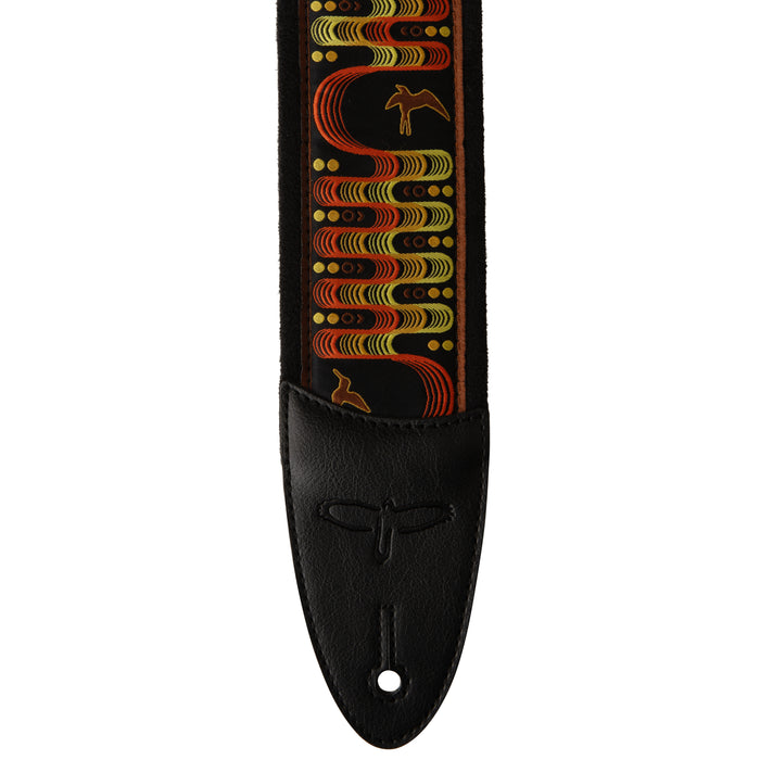 PRS 2.4" Padded Guitar Strap w/FLASH, Custom Jacquard Birds Wavelength