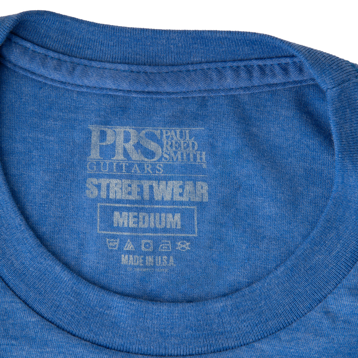 PRS Block Logo Tee, Heather Blue