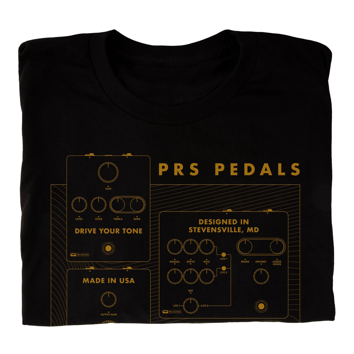 boss pedals t shirt PRS Pedal Tee – PRS Guitars West Street East Accessory Store