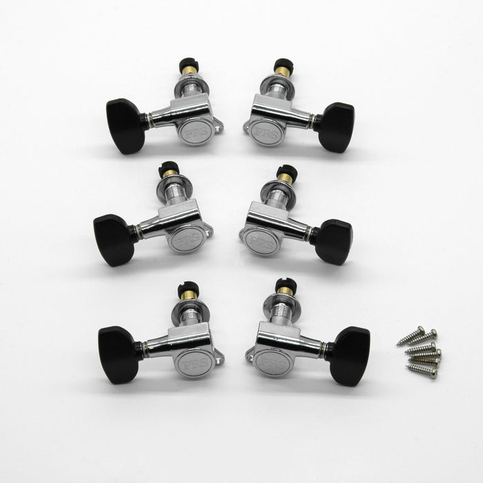 PRS-Designed Tuners w/ Wing Buttons, Locking (Black)