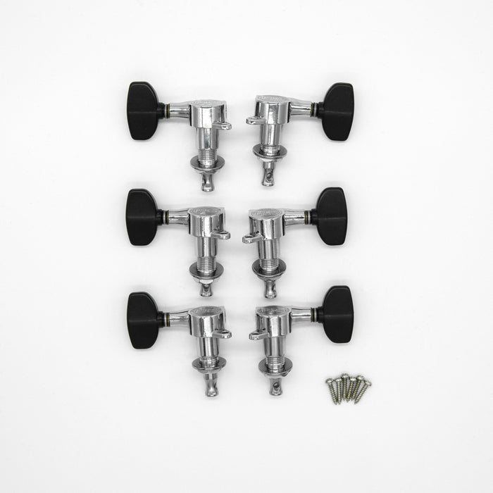 PRS-Designed Tuners w/ Wing Buttons, Non-Locking (Black)