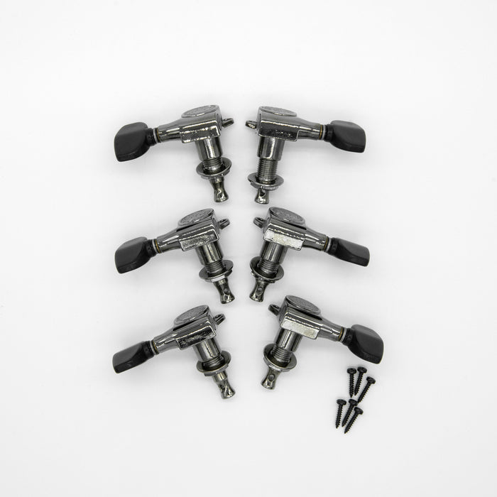 PRS-Designed Tuners w/ Wing Buttons, Non-Locking (Smoked Black)