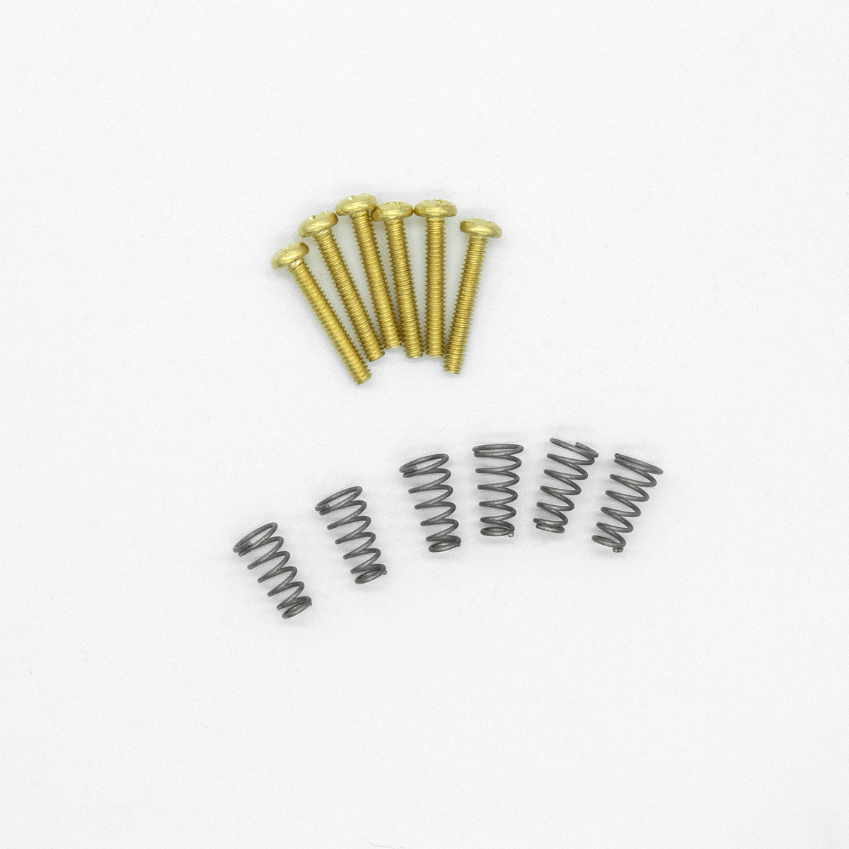 Two Piece Bridge Intonation Screws & Springs - Set of Six