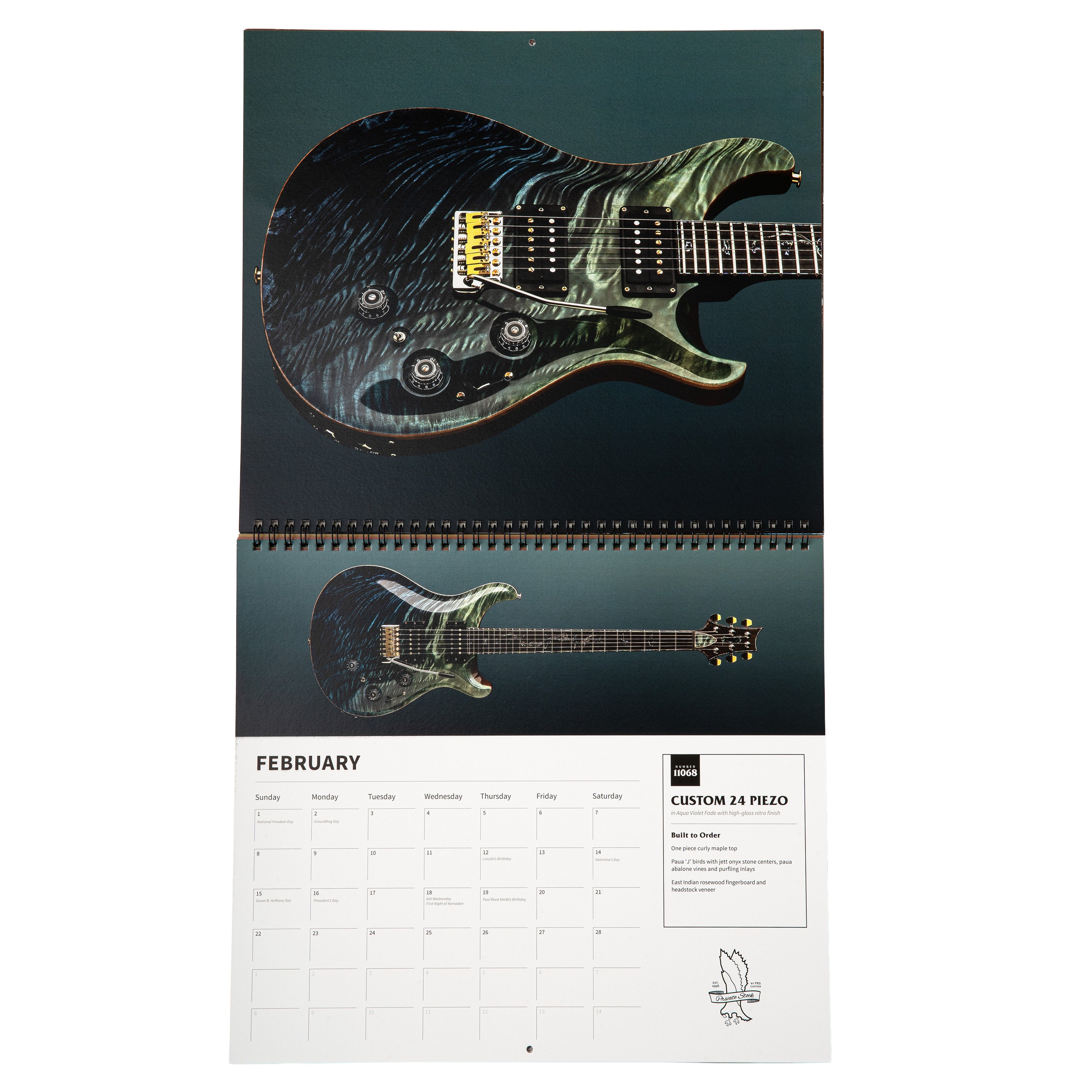 PRS Private Stock カレンダー 5冊セット ポールリードスミス PRS 30th Anniversary Private Stock Calendar, 2026 – PRS Guitars