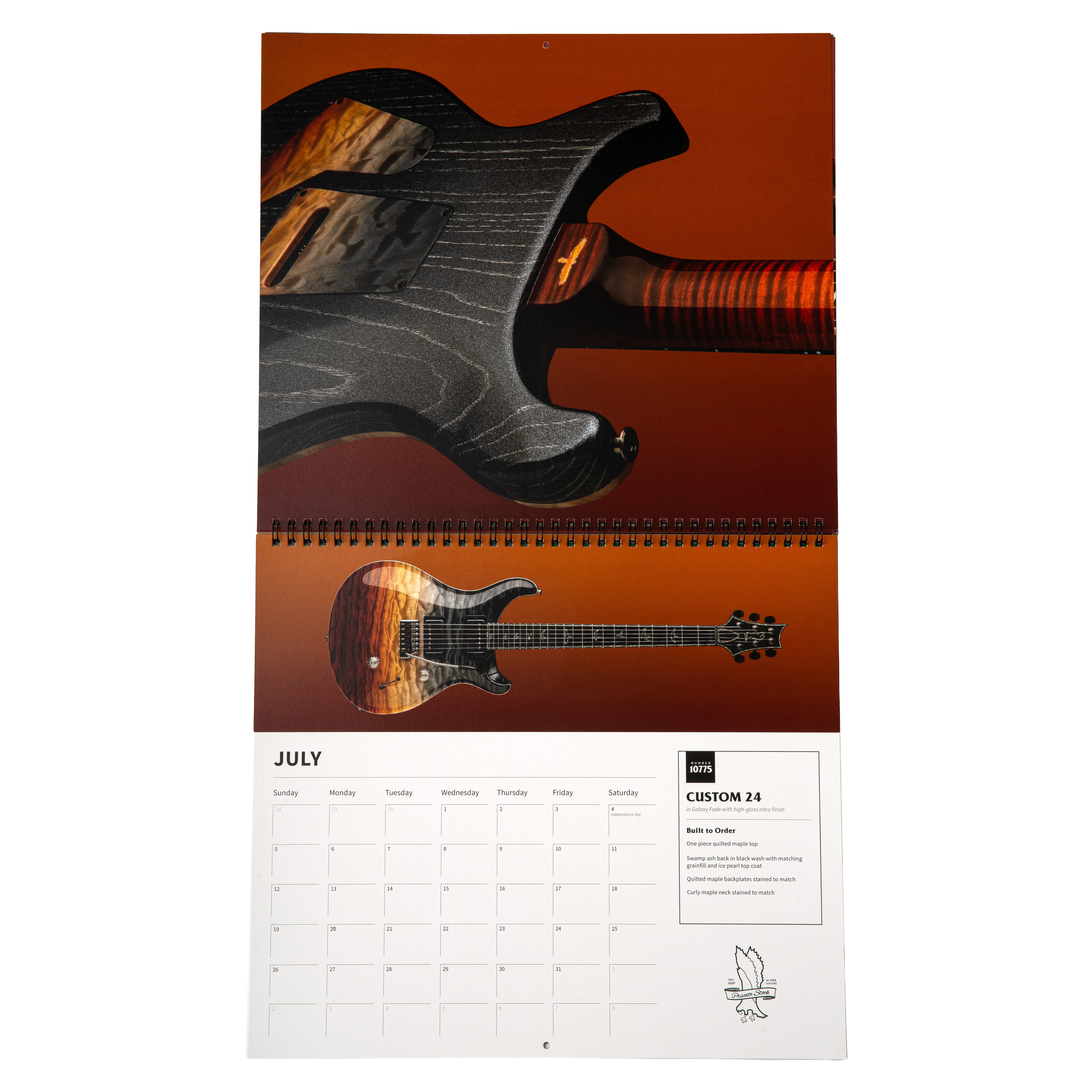 PRS 30th Anniversary Private Stock Calendar, 2026 – PRS Guitars