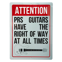 PRS Guitars "Right of Way" Metal Wall Sign