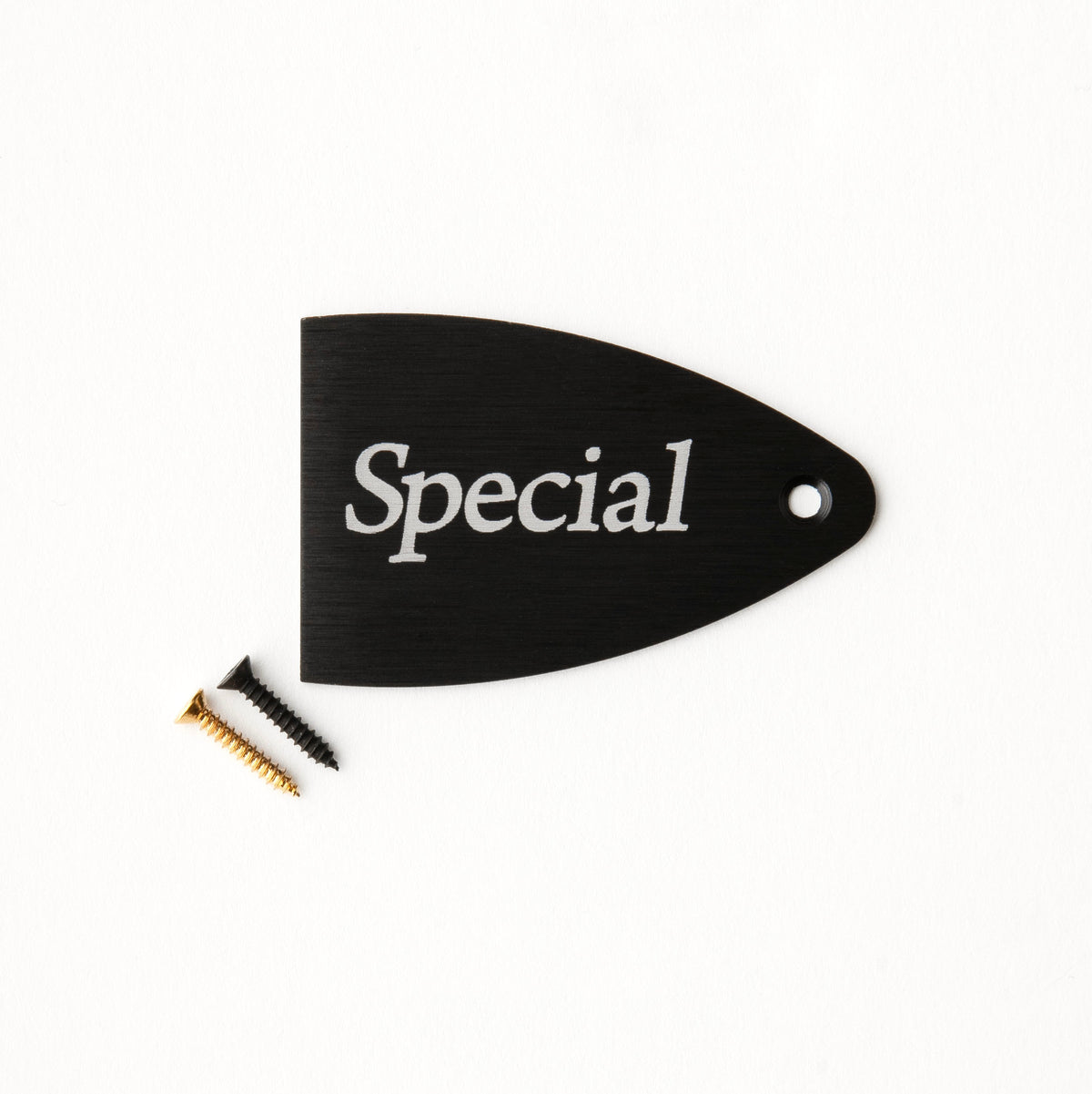 PRS Truss Rod Cover, Black Anodized Aluminum, Etched Model Name