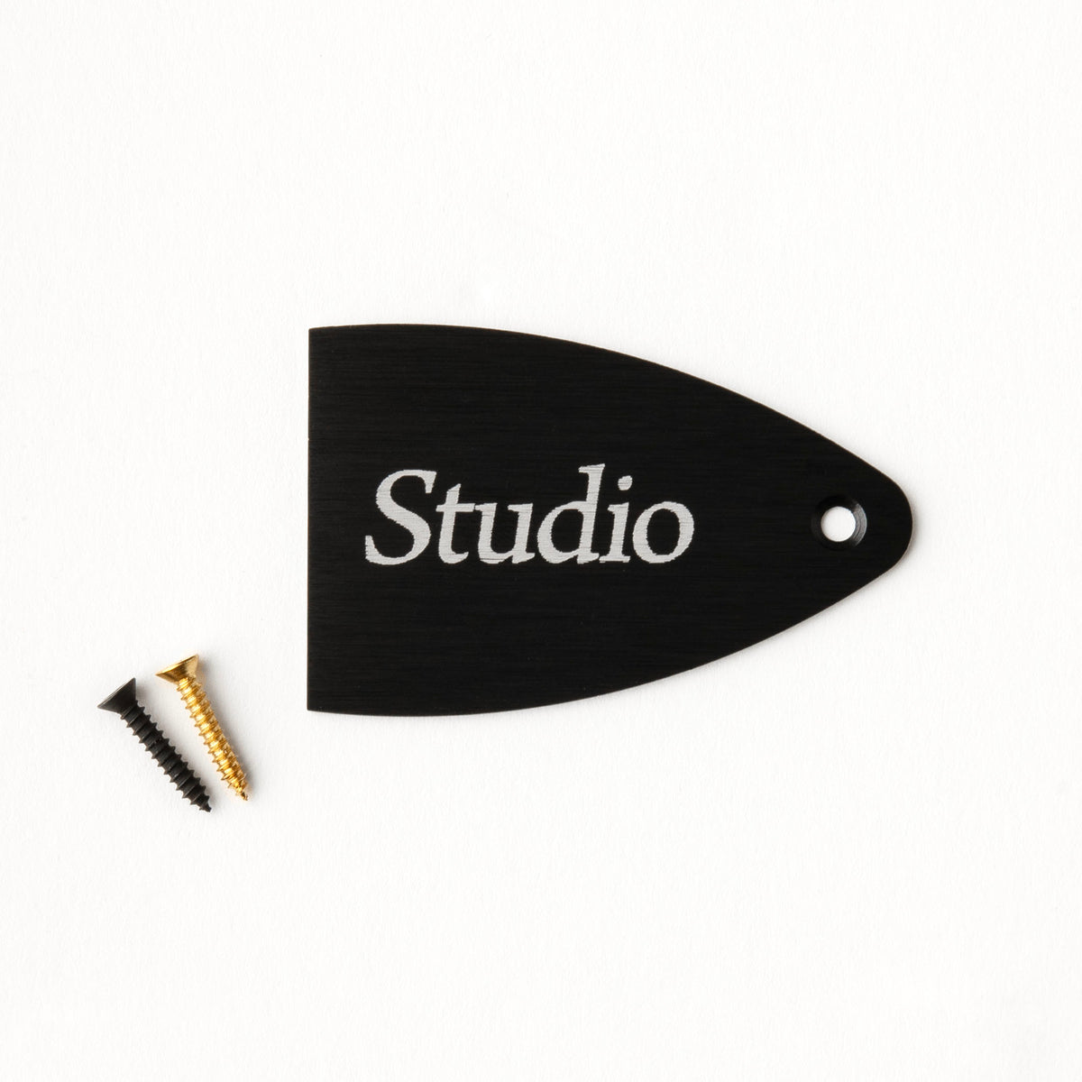 PRS Truss Rod Cover, Black Anodized Aluminum, Etched Model Name
