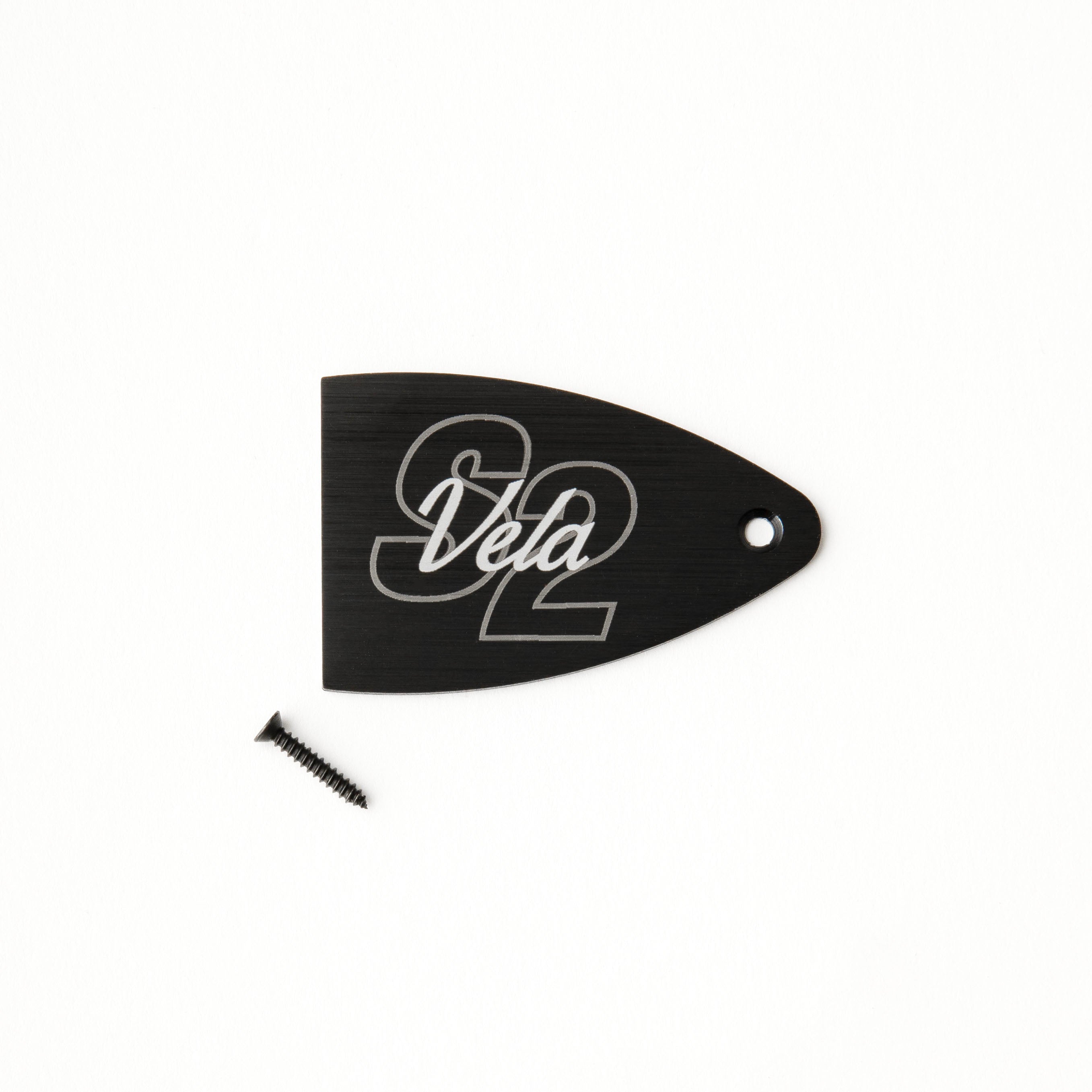 PRS 30th Anniversary Model トラスロッドカバー PRS Truss Rod Cover, Black Anodized Aluminum, Etched Model Name