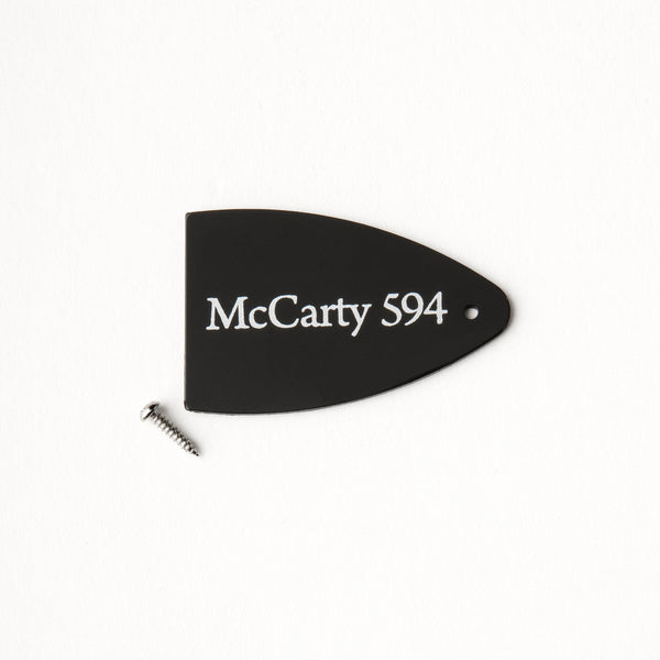 PRS Truss Rod Cover, Black Plastic, SE Series