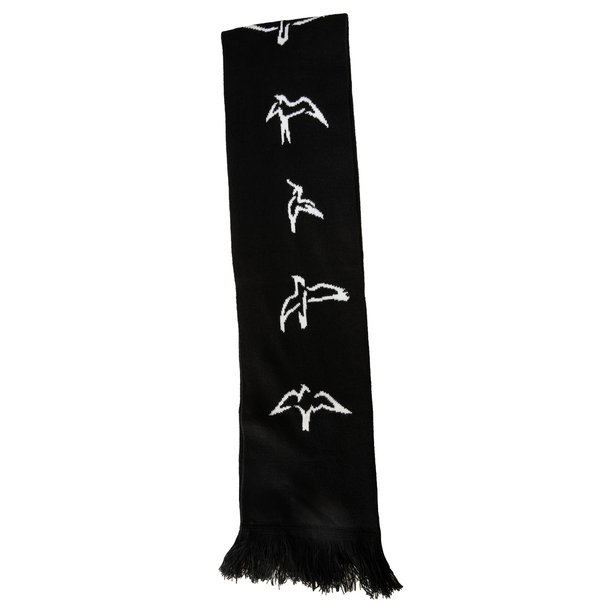 PRS Scarf, Jacquard Birds, Black