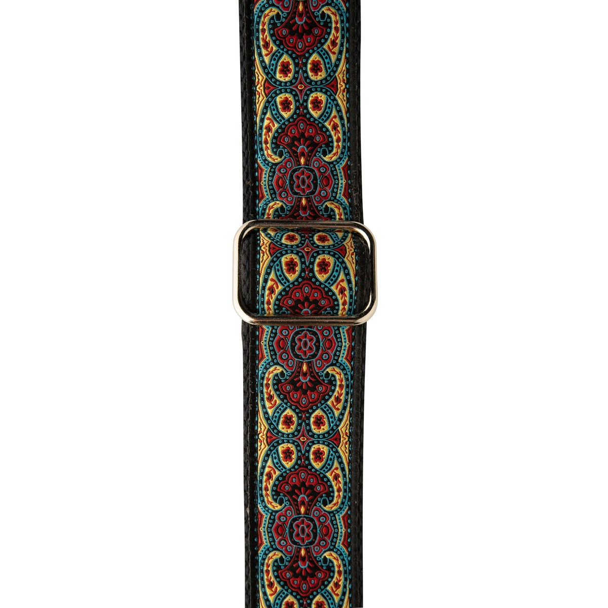 Black & Red Deluxe 2" Retro Guitar Strap