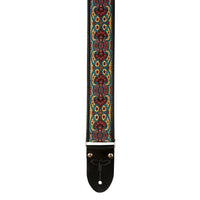 Black & Red Deluxe 2" Retro Guitar Strap