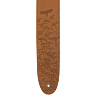 PRS 2.5” Leather Bird Swarm Strap (Rust and Tan)
