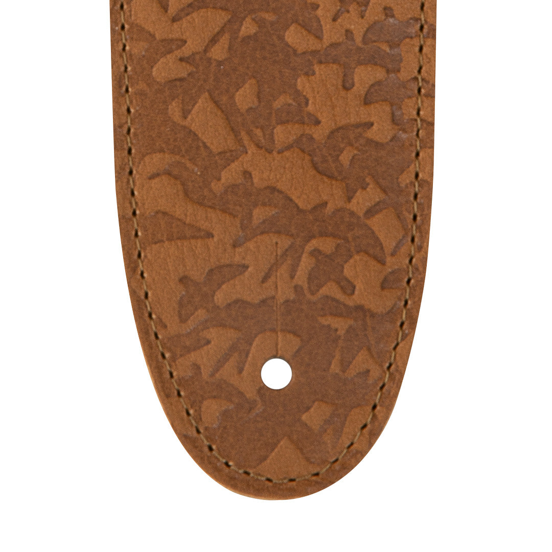 PRS 2.5” Leather Bird Swarm Strap (Rust and Tan)