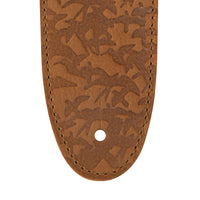 PRS 2.5” Leather Bird Swarm Strap (Rust and Tan)