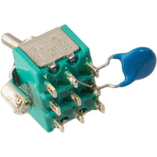 3PDT Mini Toggle Switch with 330 pF Capacitor