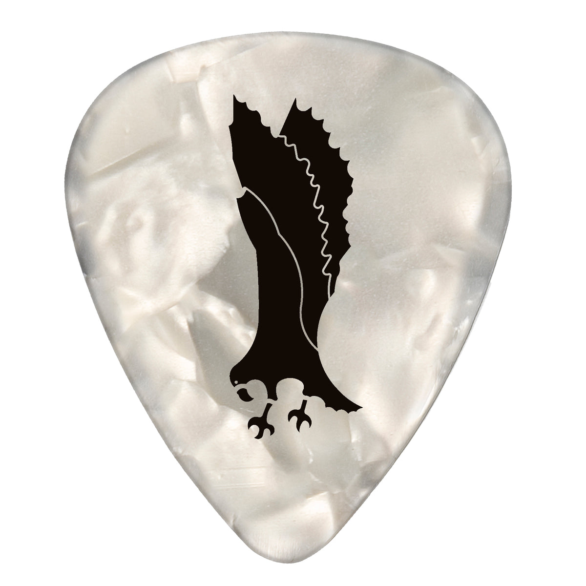 White Celluloid Pearloid Picks 72-Pack