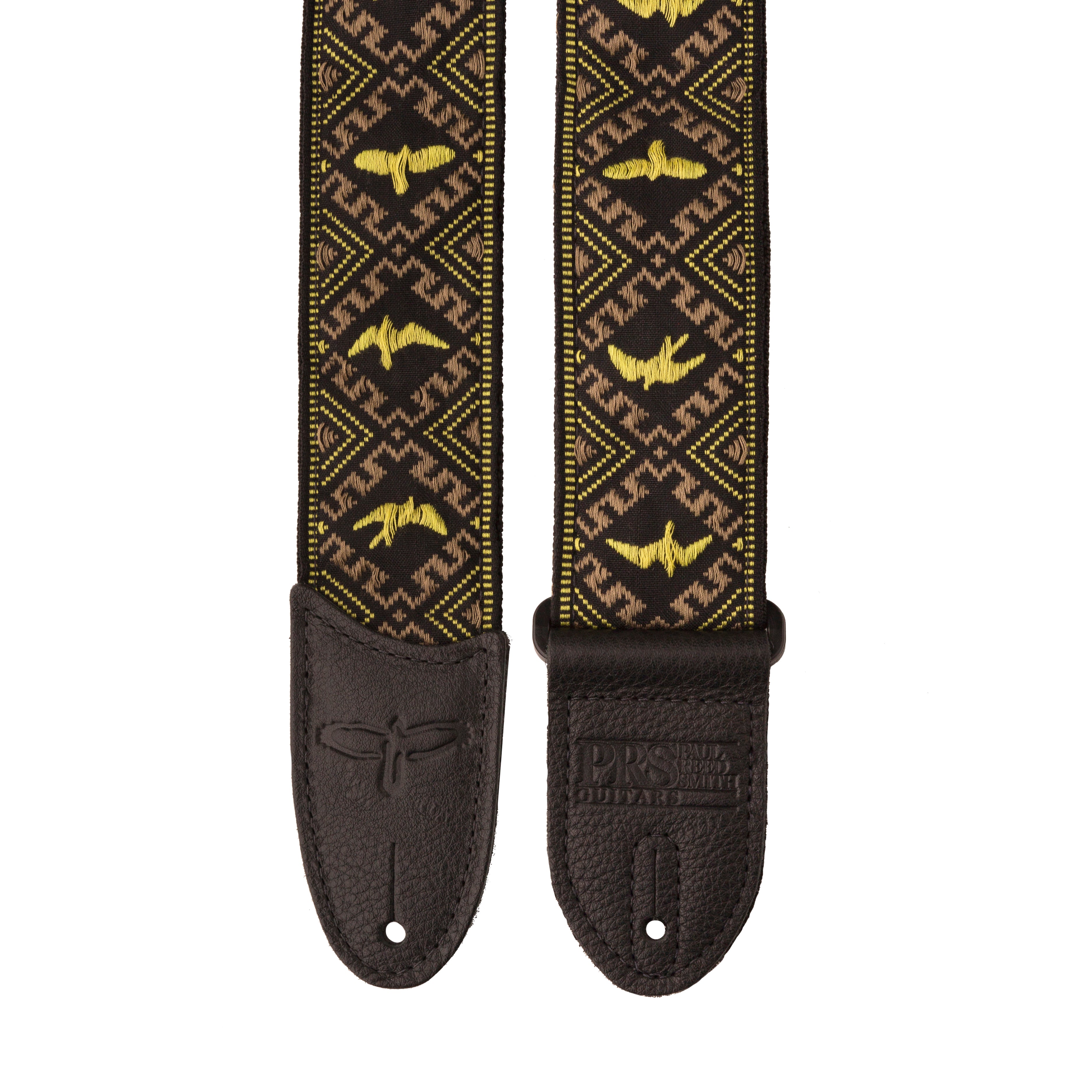 【AAKE】STAR STRIPE NYLON PT Strap_Jacquard_Yellow_and_Blac