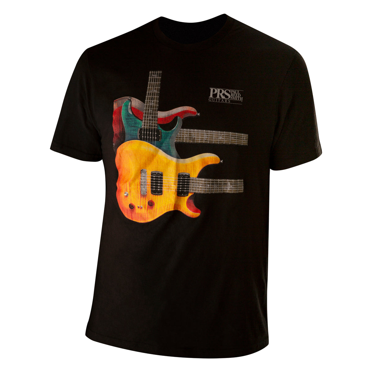 Paul's Guitar Three Guitar Throwback Design Tee