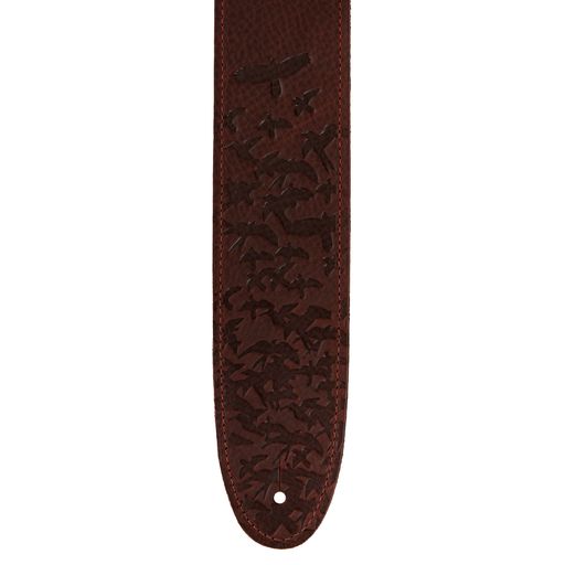 PRS 2.5” Leather Bird Swarm Strap (Green, Rust, and Tan)