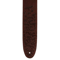 PRS 2.5” Leather Bird Swarm Strap (Green, Rust, and Tan)