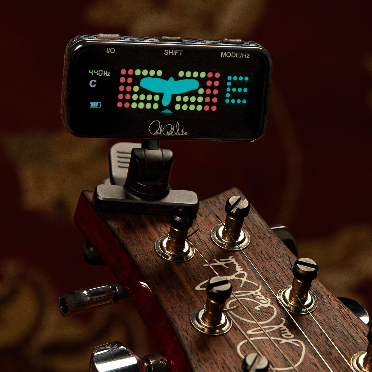 PRS Rechargeable Clip-On Headstock Tuner – PRS Guitars West Street East Accessory Store